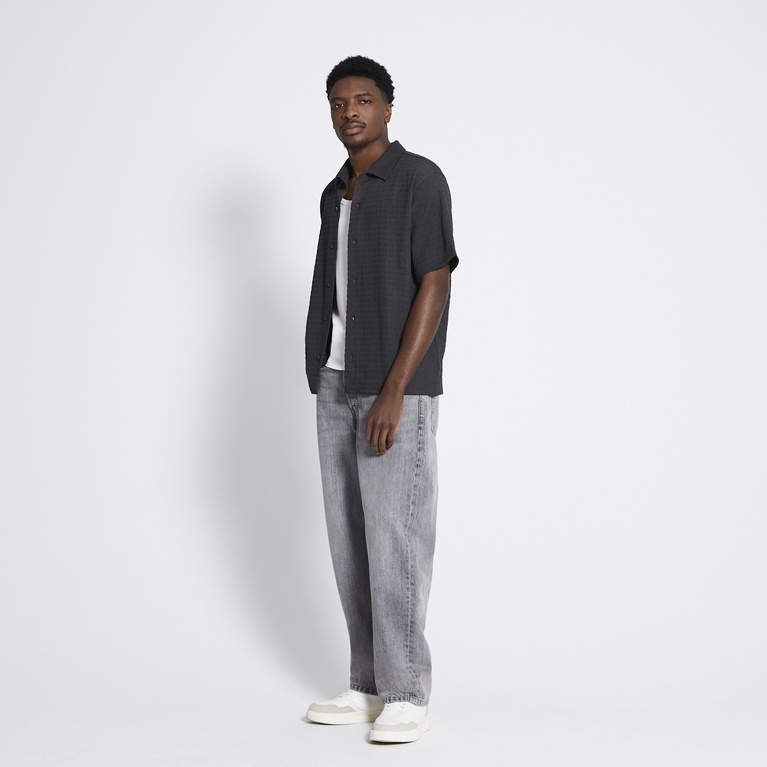Short sleeve shirt "Steven Structure" Grey